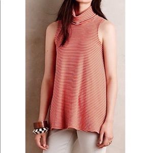 Anthropologie Puella Ribbed Knit Swing Tank